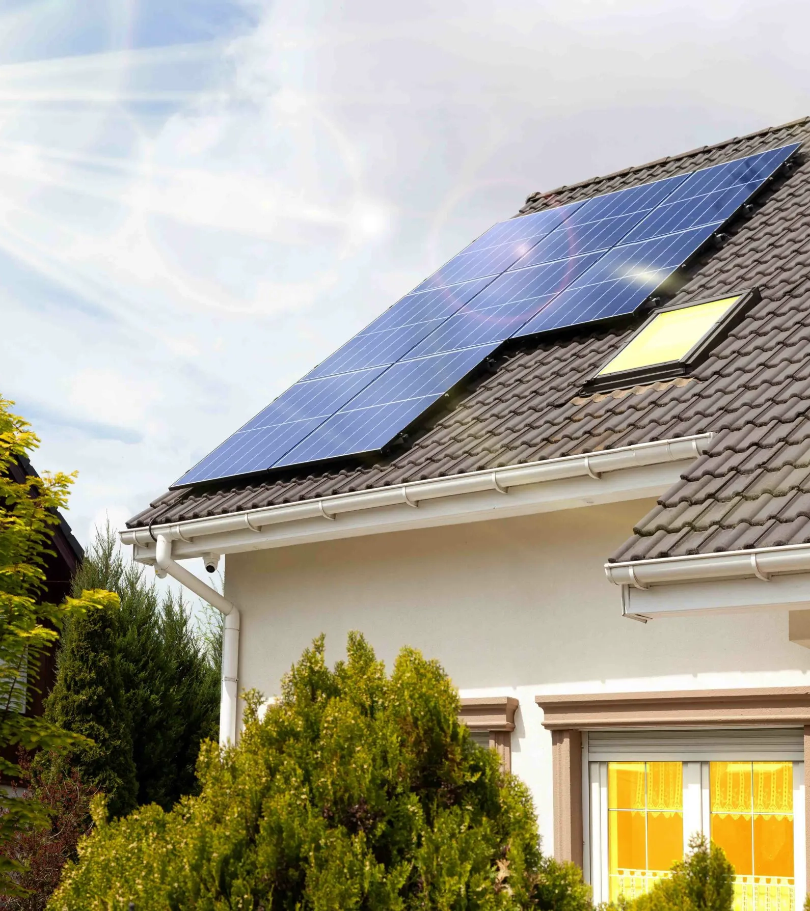 Photovoltaikanlage auf Einfamilienhaus in Baden-Württemberg